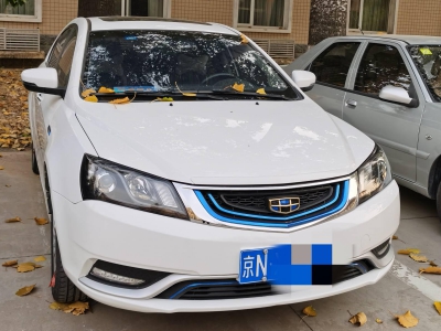 正面-闲置京牌车长租：3000 元/月 吉利帝豪EV 5座 纯电小轿车 尾号7 