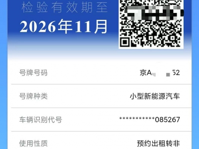 鲸牌链-京牌车长租平台-闲置京牌车长租：3500 元/月 上汽荣威ER6 5座 纯电小轿车 尾号2 