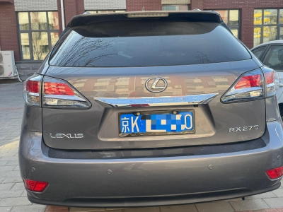 鲸牌链-京牌车长租平台-闲置京牌车长租：2800 元/月 雷克萨斯RX270 5座 汽油小轿车 尾号0 