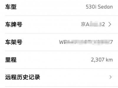 鲸牌链-京牌车长租平台-闲置京牌车长租：11000 元/月 宝马BMW 530i （进口） 5座 汽油小轿车 尾号2 