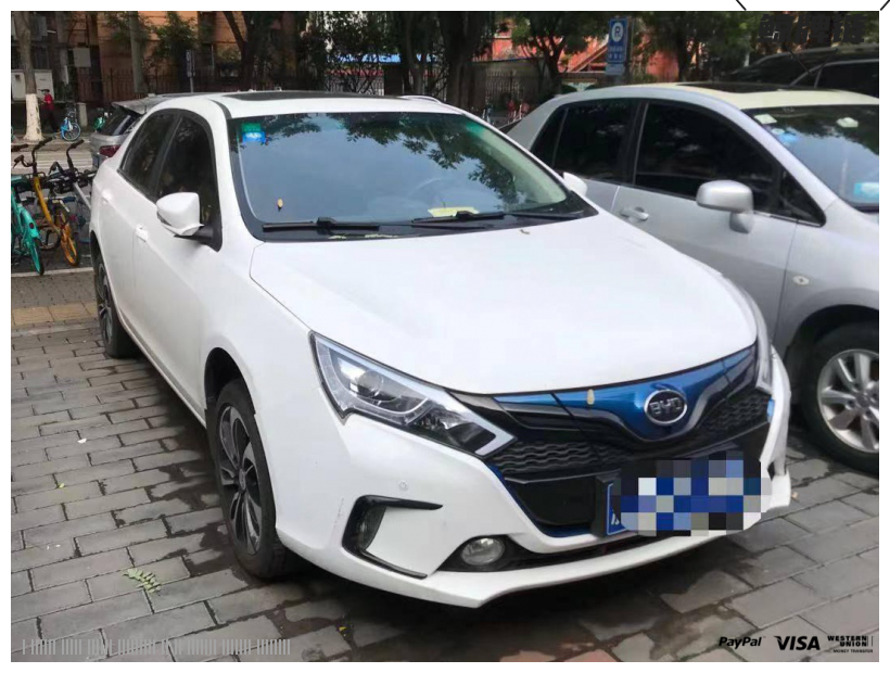 侧面-闲置京牌车长租：3600 元/月 比亚迪秦EV300 5座 纯电小轿车 尾号7 