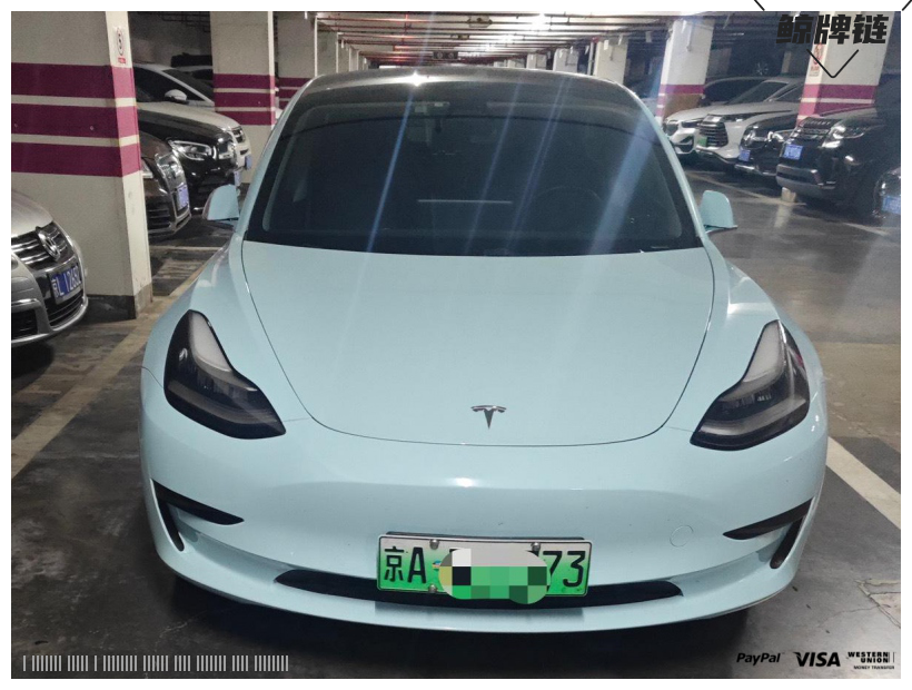 鲸牌链-京牌车长租平台-闲置京牌车长租：4200 元/月 特斯拉model3 标续 5座 纯电小轿车 尾号3 