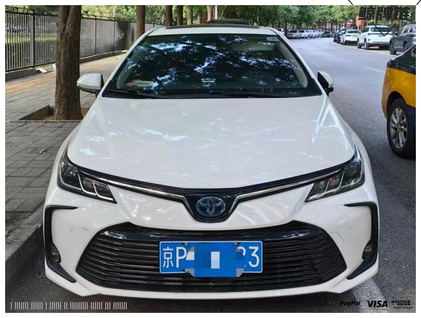 鲸牌链-京牌车长租平台-闲置京牌车长租：2100 元/月 丰田卡罗拉双擎 5座 混动小轿车 尾号3 