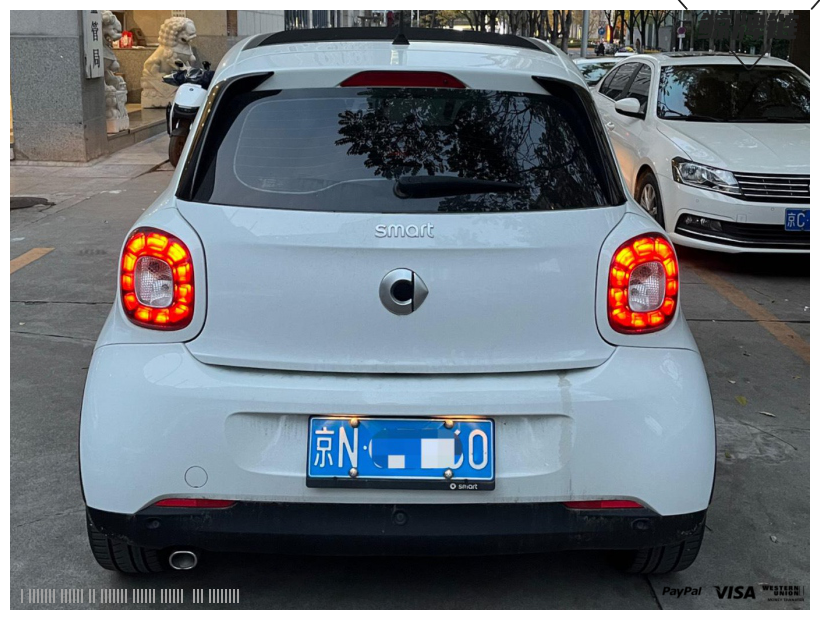 鲸牌链-京牌车长租平台-闲置京牌车长租：2000 元/月 SMARTForfour 66kw 5座 汽油小轿车 尾号0 