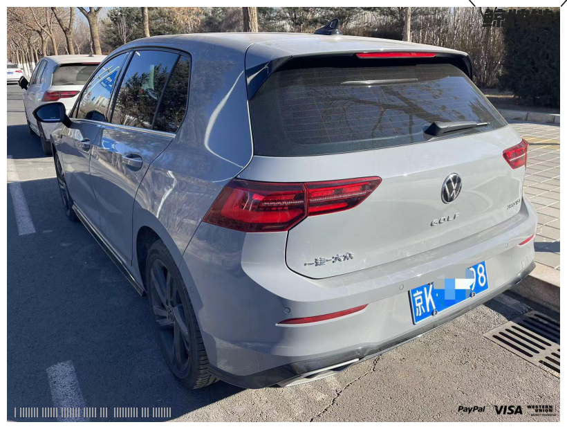 鲸牌链-京牌车长租平台-闲置京牌车长租：3200 元/月 大众高尔夫8r-line 5座 汽油小轿车 尾号8 