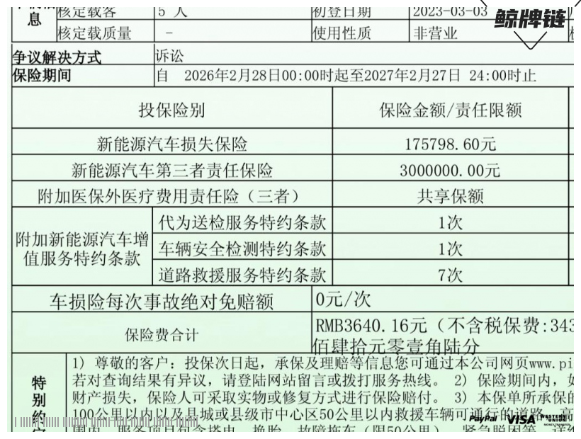 鲸牌链-京牌车长租平台-闲置京牌车长租：5000 元/月 特斯拉毛豆 Y 5座 纯电SUV 尾号2 