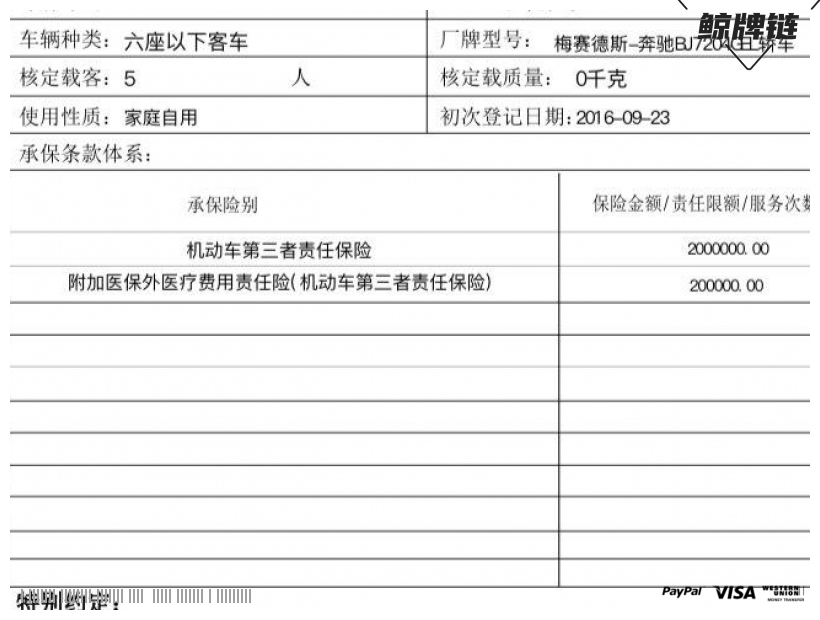 鲸牌链-京牌车长租平台-闲置京牌车长租：4200 元/月 奔驰C200L 5座 汽油小轿车 尾号3 